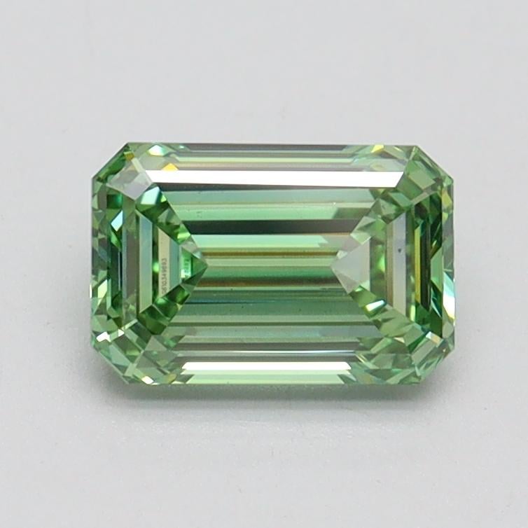 1.01 Ct. Fancy Vivid Pacific Green Emerald Lab Grown Diamond