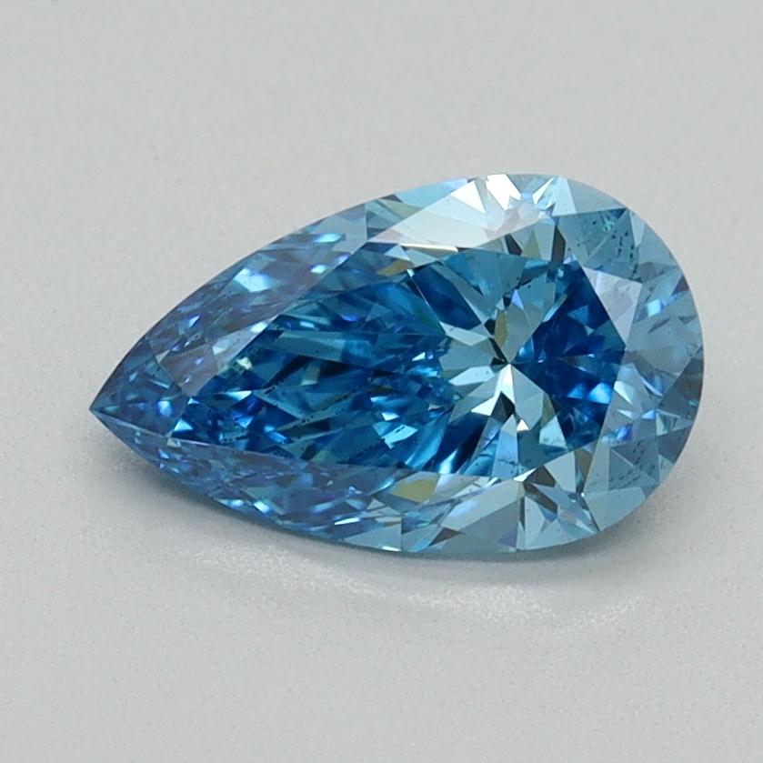 1.07 Ct. Fancy Vivid Blue Pear Lab Grown Diamond