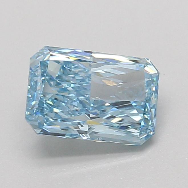 1.50 Ct. Fancy Vivid Blue Radiant Lab Grown Diamond