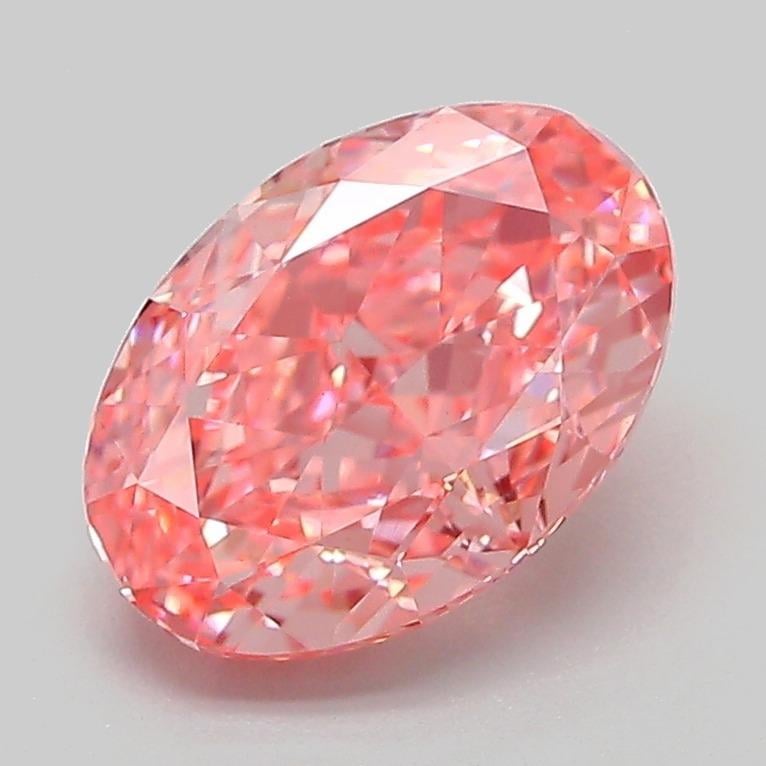 2.07 Ct. Fancy Vivid Pink Oval Lab Grown Diamond