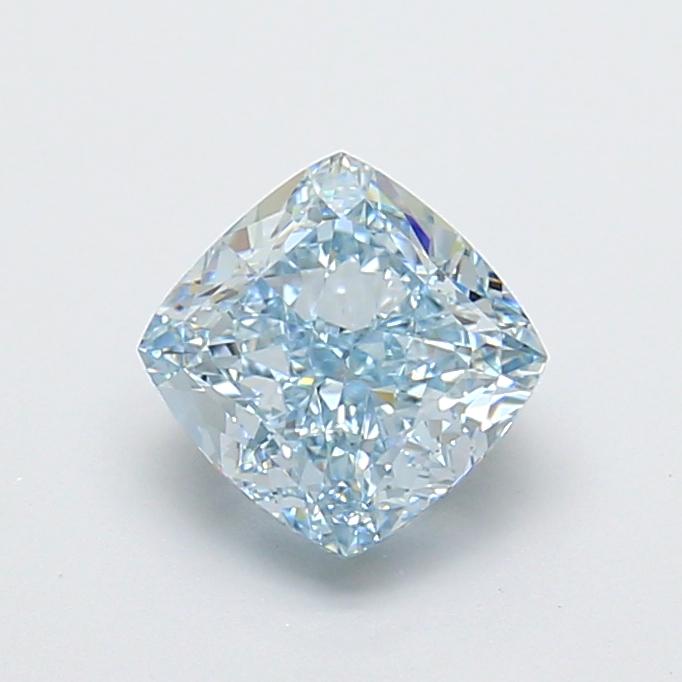2.00 Ct. Fancy Intense  Blue Cushion Lab Grown Diamond