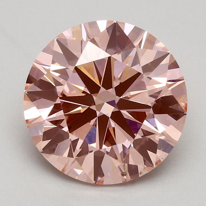 2.02 Ct. Fancy Intense Pink Round Lab Grown Diamond