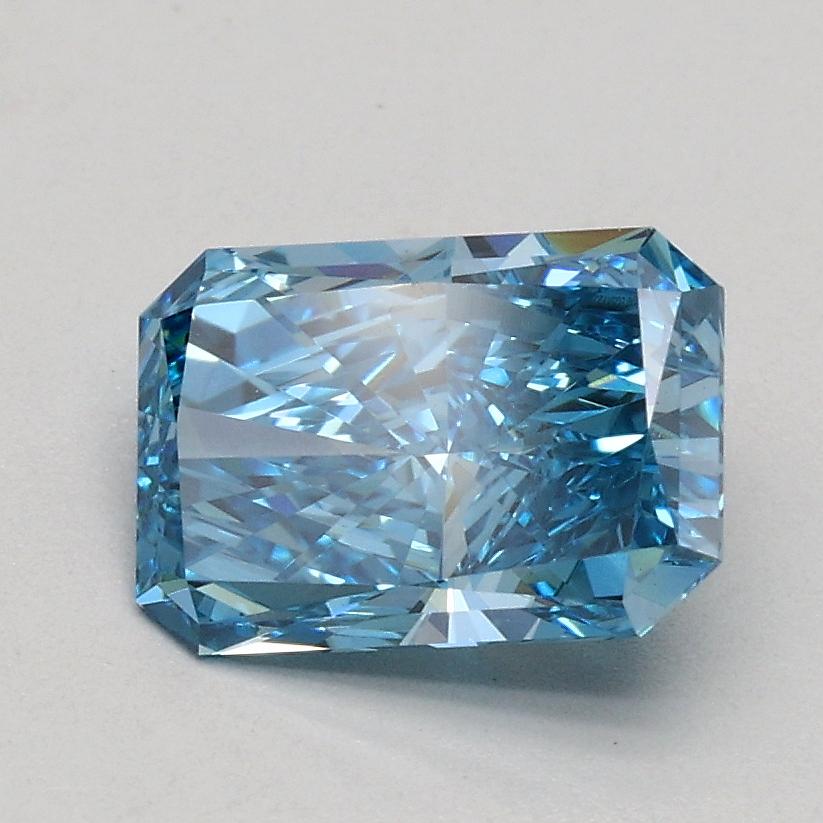 1.00 Ct. Fancy Vivid Blue Radiant Lab Grown Diamond