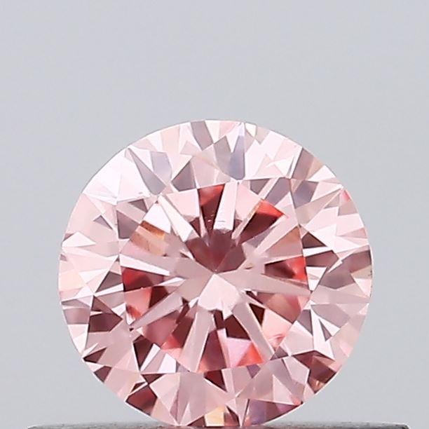 0.44 Ct. Fancy Vivid Pink Round Lab Grown Diamond