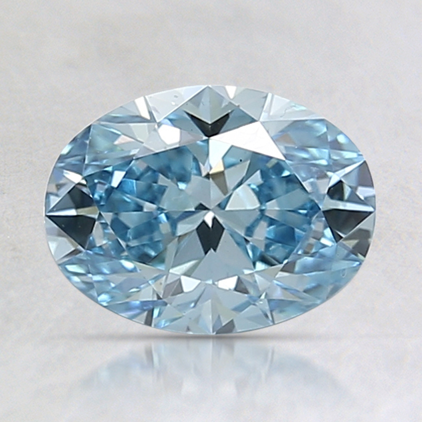 1.32 Ct. Fancy Vivid Blue Oval Lab Created Diamond