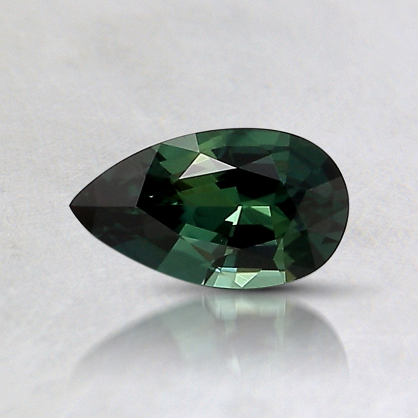 6.8x3.9mm Teal Pear Sapphire