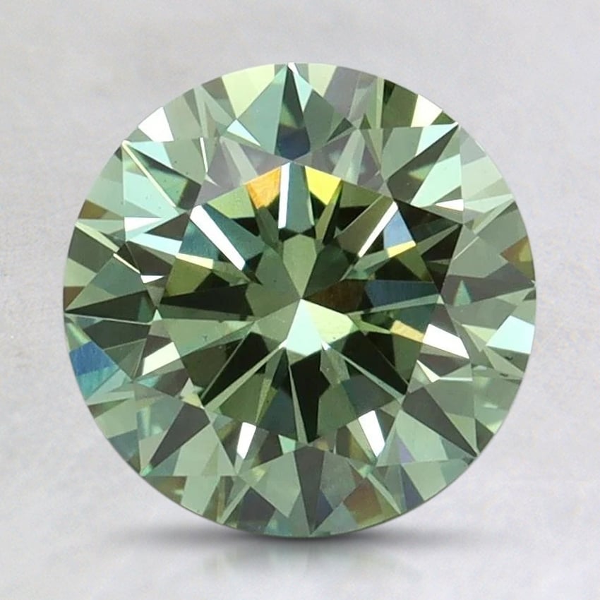 2.02 Ct. Fancy Vivid Pacific Green Round Lab Grown Diamond
