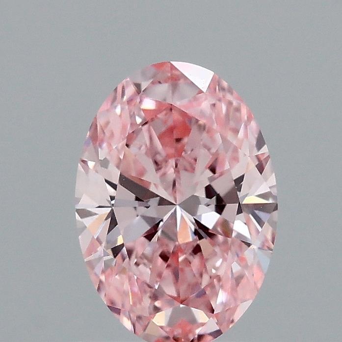 1.00 Ct. Fancy Vivid Pink Oval Lab Grown Diamond