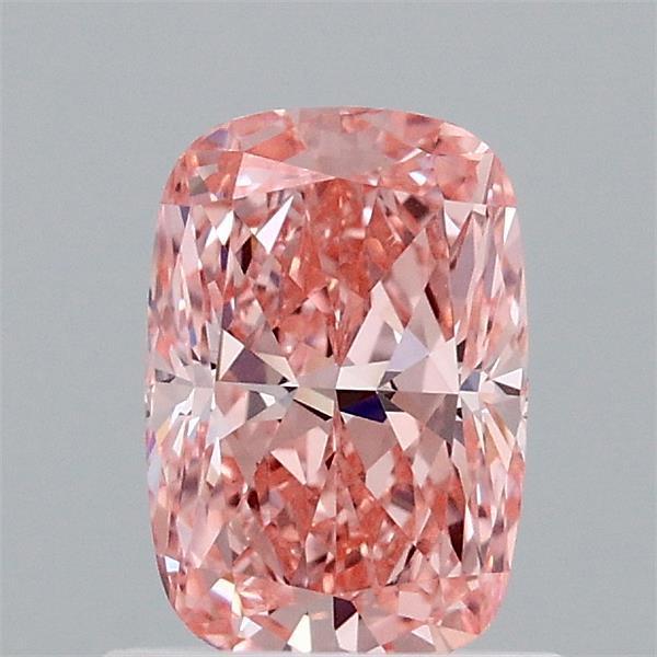 1.00 Ct. Fancy Vivid Pink Cushion Lab Grown Diamond