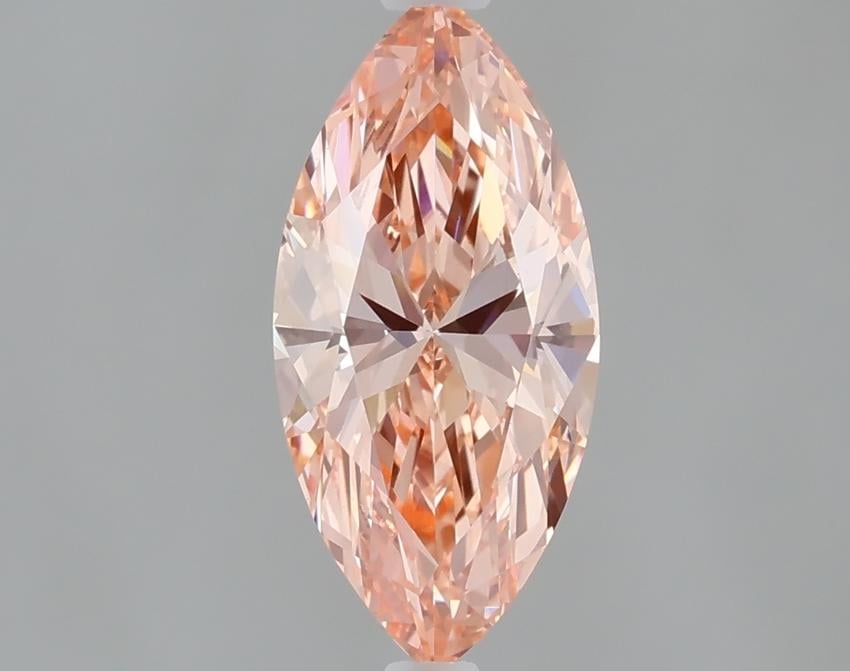 1.07 Ct. Fancy Vivid Pink Marquise Lab Grown Diamond