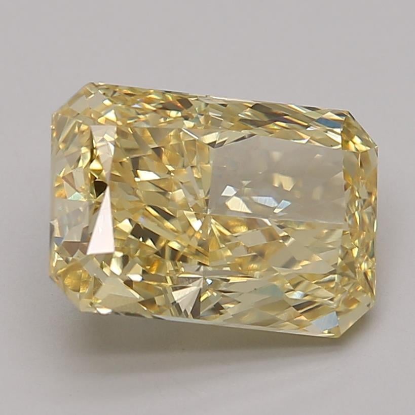 3.64 Ct. Fancy Vivid Yellow Radiant Lab Grown Diamond
