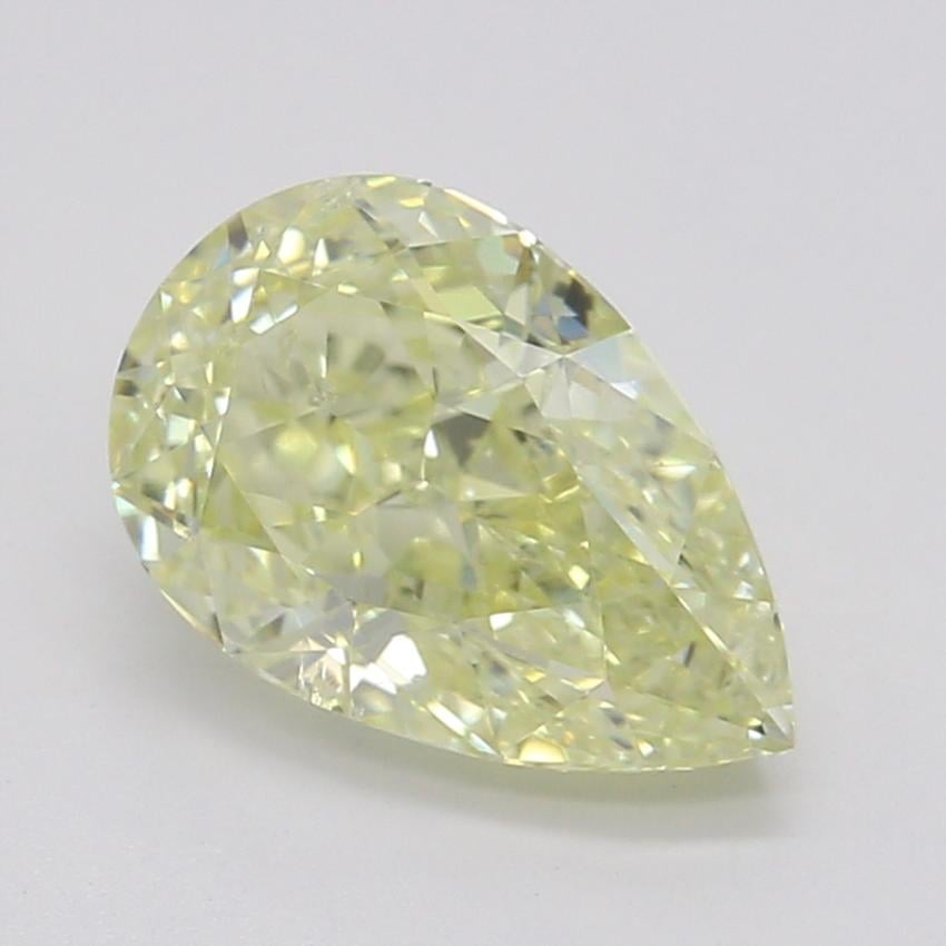 0.90 Ct. Fancy Light Yellow Pear Diamond