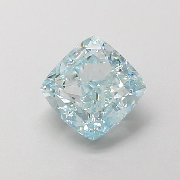 0.83 Ct. Fancy Intense Blue Cushion Lab Grown Diamond