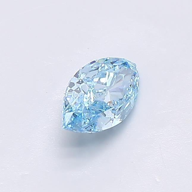 0.51 Ct. Fancy Vivid  Blue Marquise Lab Grown Diamond
