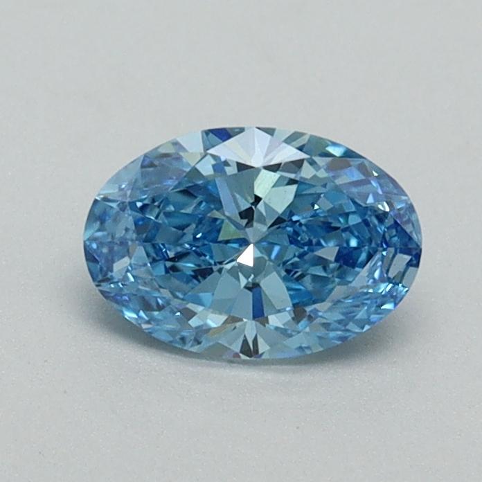 0.50 Ct. Fancy Vivid Blue Oval Lab Grown Diamond