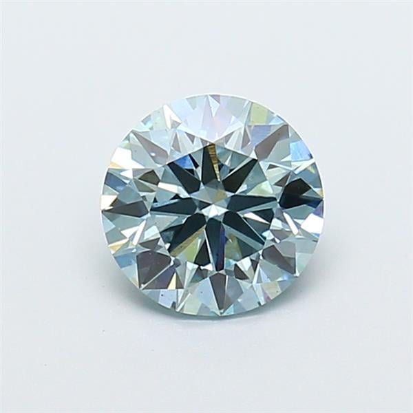 1.54 Ct. Fancy Intense Blue Round Lab Grown Diamond