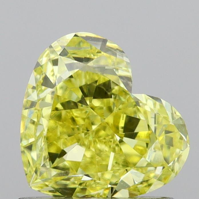 1.04 Ct. Fancy Intense  Yellow Heart Lab Grown Diamond