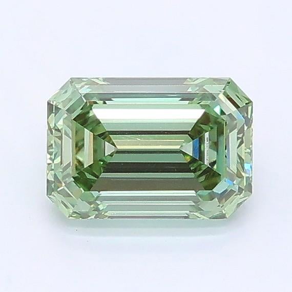 0.99 Ct. Fancy Vivid Green Emerald Lab Grown Diamond