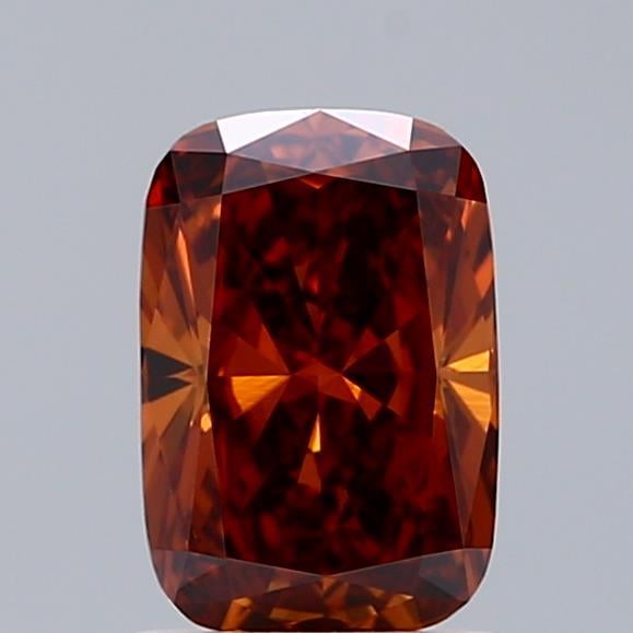 1.24 Ct. Fancy Orange Cushion Lab Grown Diamond