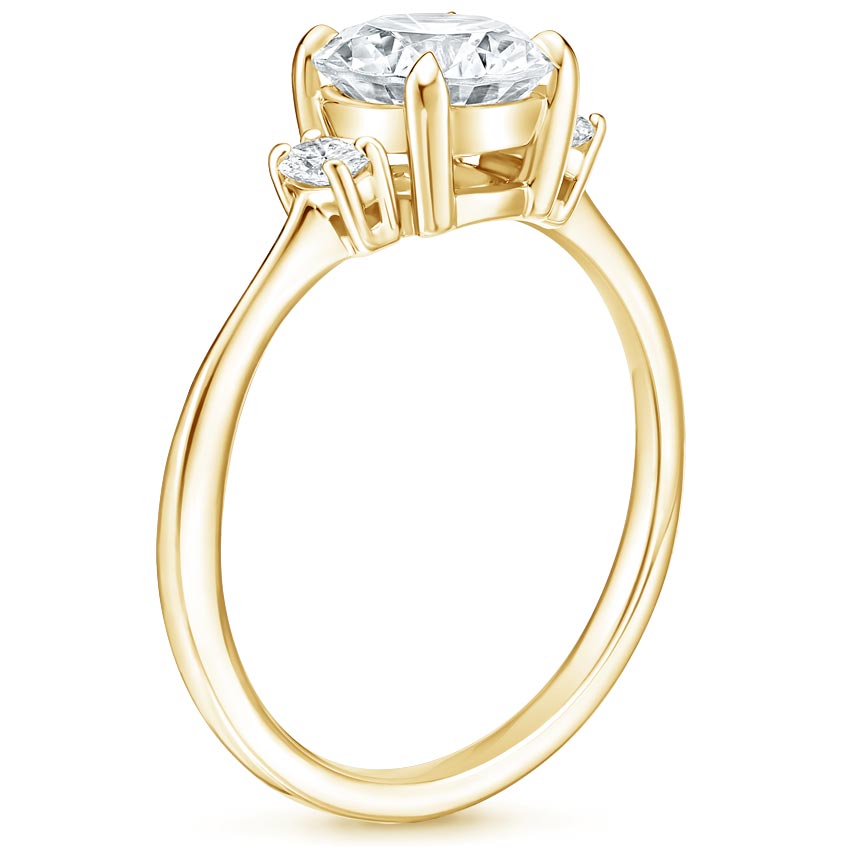 18K Yellow Gold Sonata Diamond Ring, large side view