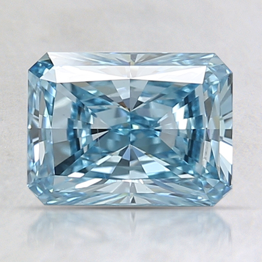 1.64 Ct. Fancy Vivid Blue Radiant Lab Created Diamond