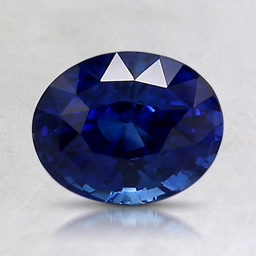 7.6x6.1mm Blue Oval Sapphire