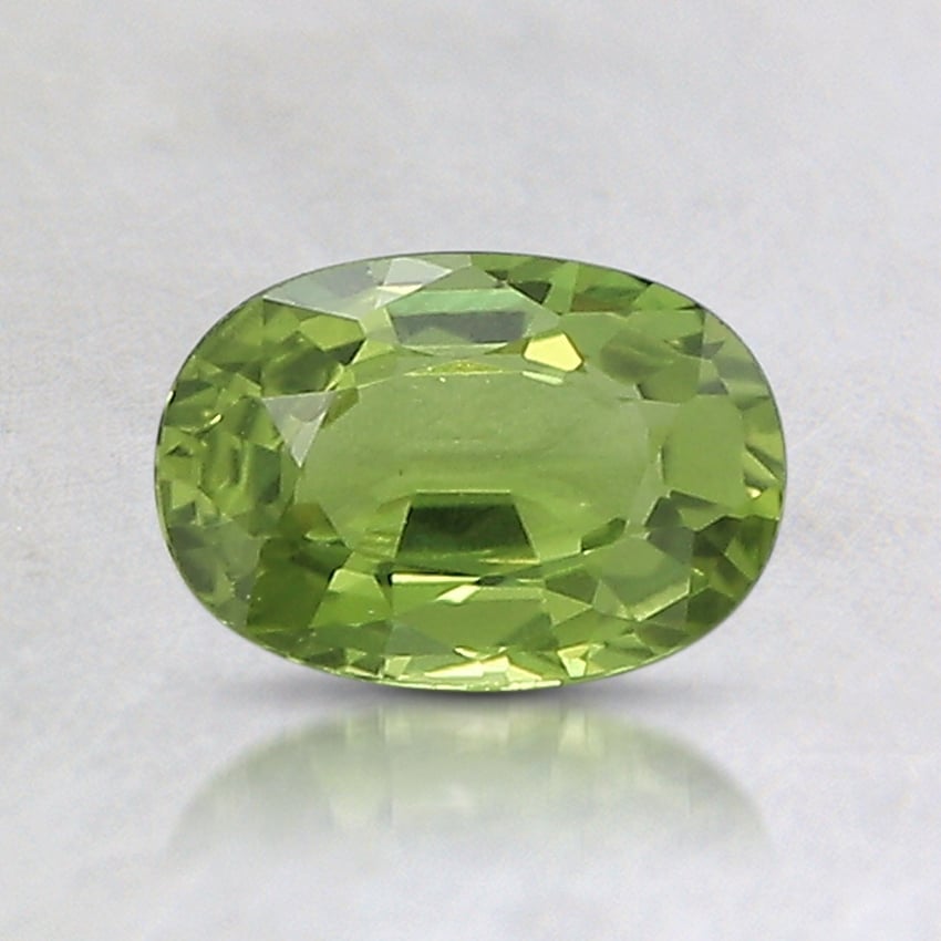 6.8x4.7mm Unheated Green Oval Sapphire