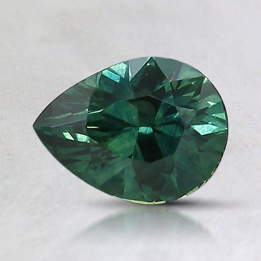 7.6x5.8mm Teal Pear Montana Sapphire