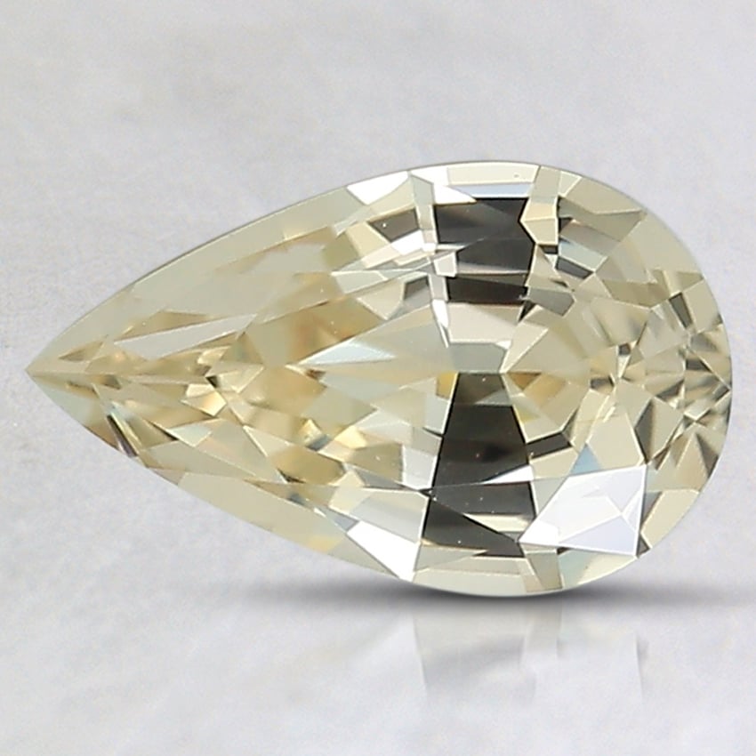 9.5x5.7mm Unheated Yellow Pear Sapphire