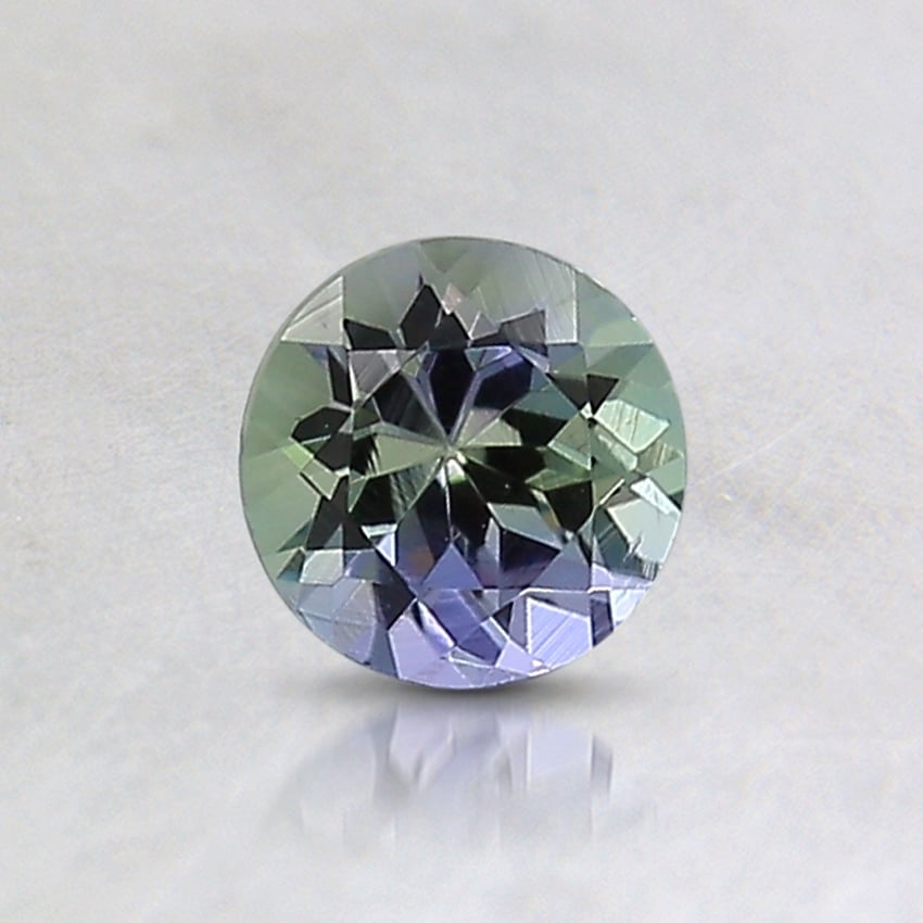 5x4.9mm Unheated Parti-Color Round Tanzanite