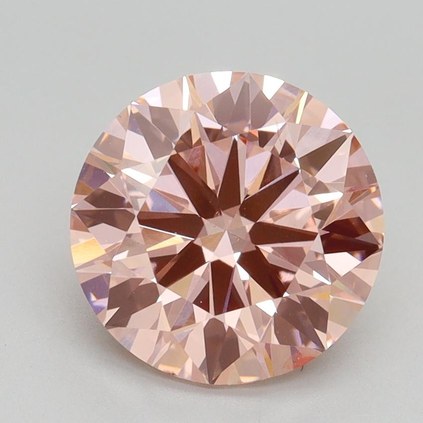 2.80 Ct. Fancy Intense Pink Round Lab Grown Diamond
