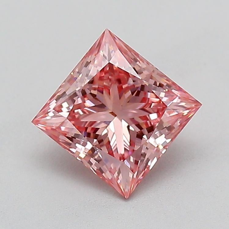 1.26 Ct. Fancy Intense Pink Princess Lab Grown Diamond