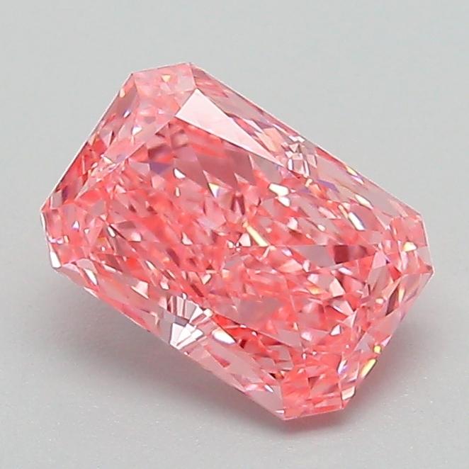 1.15 Ct. Fancy Vivid Pink Radiant Lab Grown Diamond