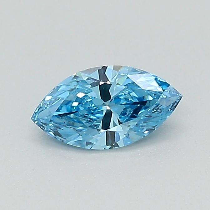 0.35 Ct. Fancy Vivid Blue Marquise Lab Grown Diamond
