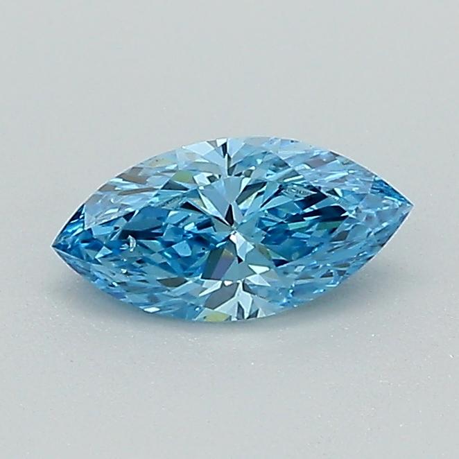0.39 Ct. Fancy Vivid Blue Marquise Lab Grown Diamond
