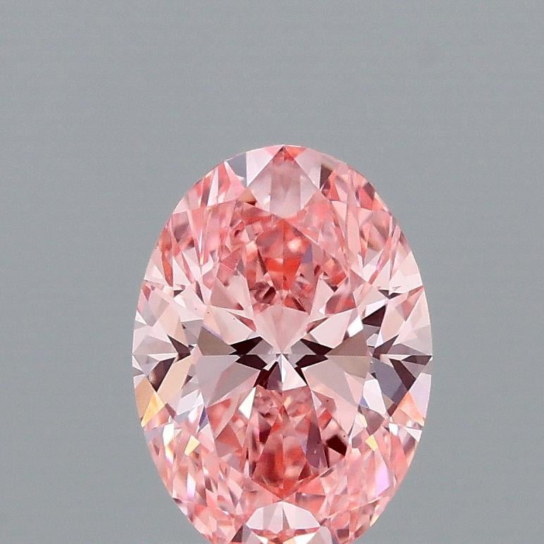 1.13 Ct. Fancy Vivid Pink Oval Lab Grown Diamond