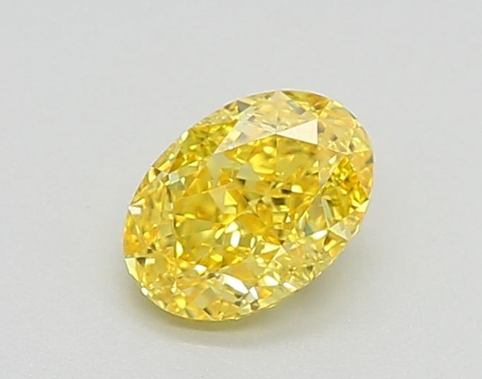 1.08 Ct. Fancy Vivid  Yellow Oval Lab Grown Diamond
