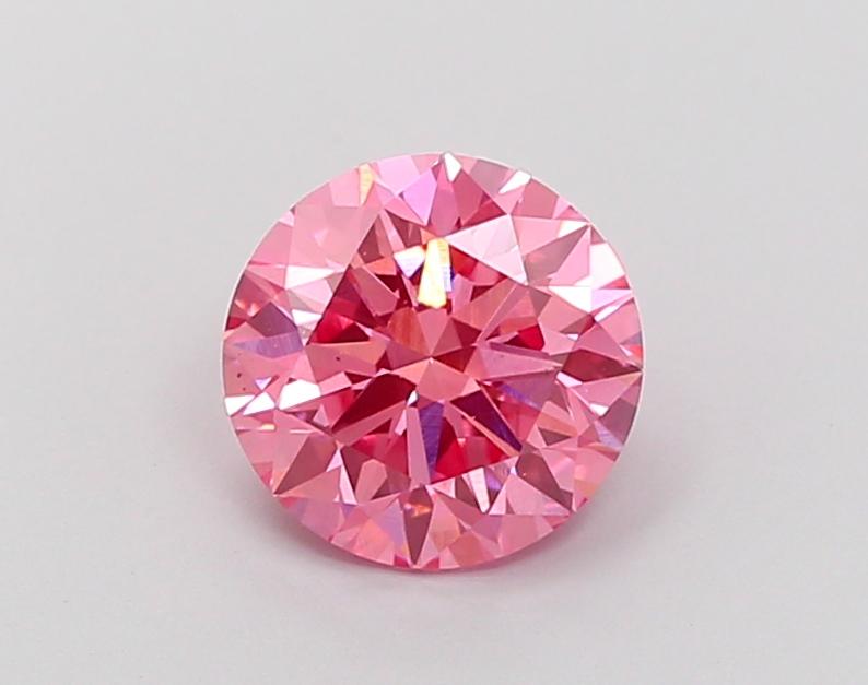 1.60 Ct. Fancy Vivid Orange Round Lab Grown Diamond