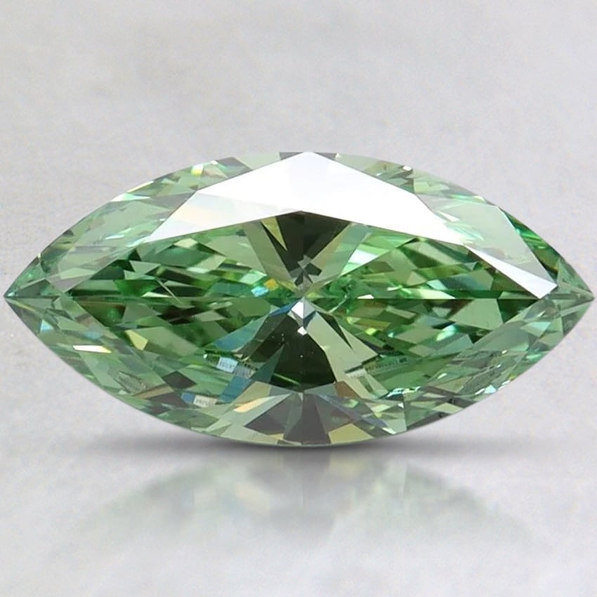 1.50 Ct. Fancy Vivid Pacific Green Marquise Lab Grown Diamond