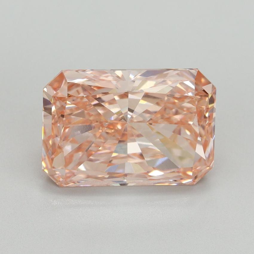 5.13 Ct. Fancy Vivid Pink Radiant Lab Grown Diamond