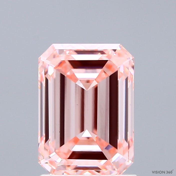 2.04 Ct. Fancy Intense Pink Emerald Lab Grown Diamond