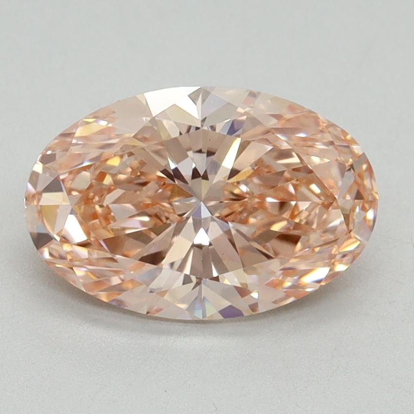 2.08 Ct. Fancy Intense Pink Oval Lab Grown Diamond
