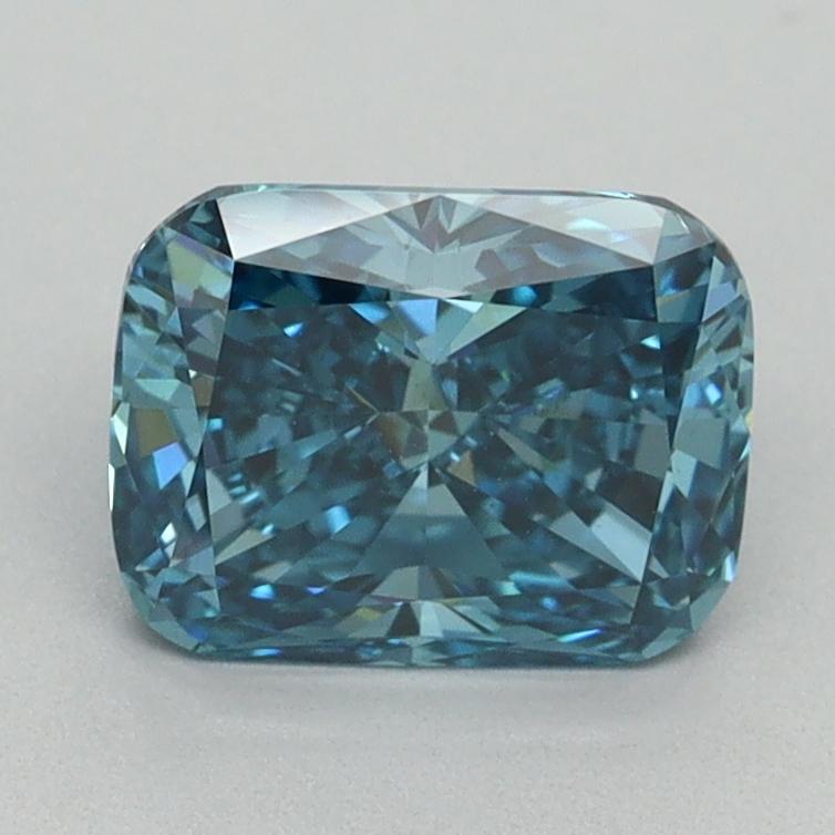 1.55 Ct. Fancy Vivid Blue Cushion Lab Grown Diamond