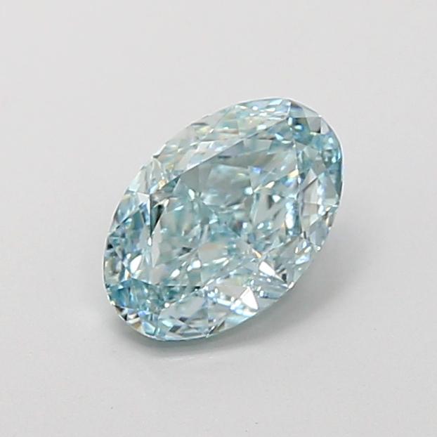 1.14 Ct. Fancy Intense  Green Oval Lab Grown Diamond