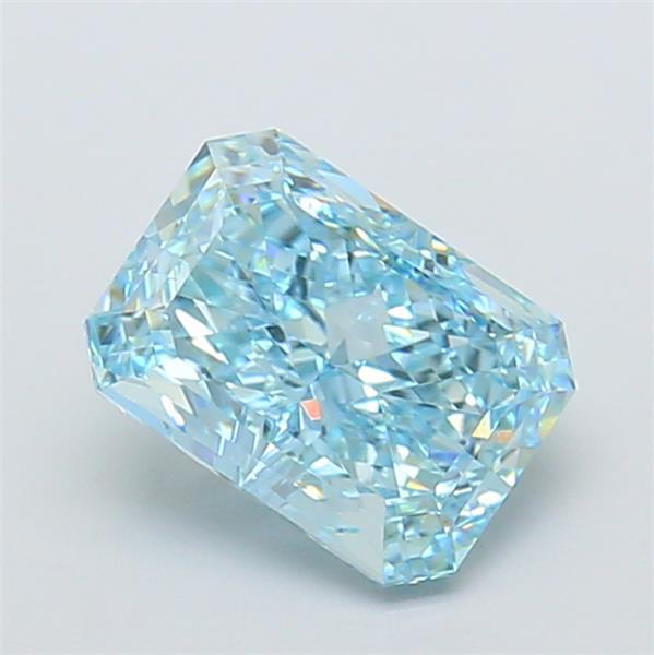 1.94 Ct. Fancy Vivid  Blue Radiant Lab Grown Diamond