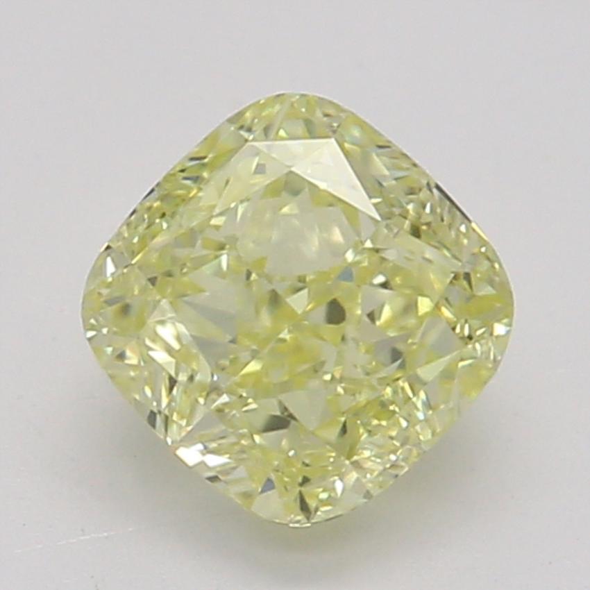 0.54 Ct. Fancy Intense Yellow Cushion Diamond