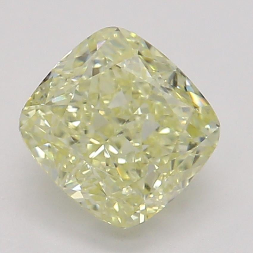 0.61 Ct. Fancy Yellow Cushion Diamond