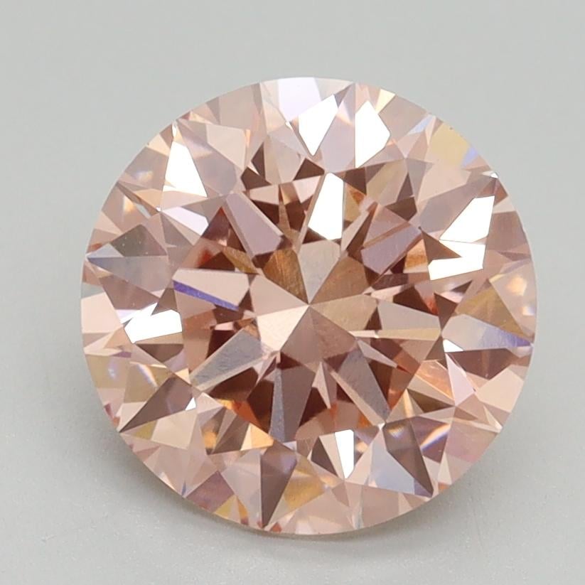 2.50 Ct. Fancy Intense Pink Round Lab Grown Diamond