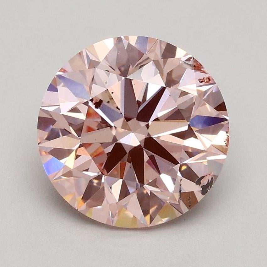 1.71 Ct. Fancy Intense Pink Round Lab Grown Diamond