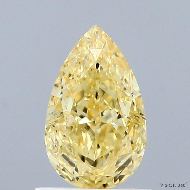 1.03 Ct. Fancy Vivid Yellow Pear Lab Grown Diamond